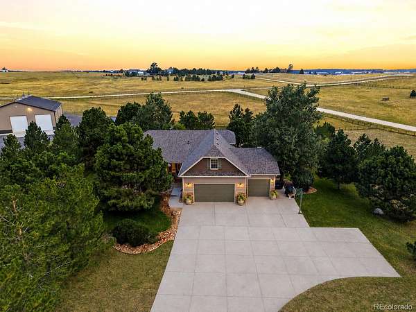 6.5 Acres of Land with Home for Sale in Kiowa, Colorado