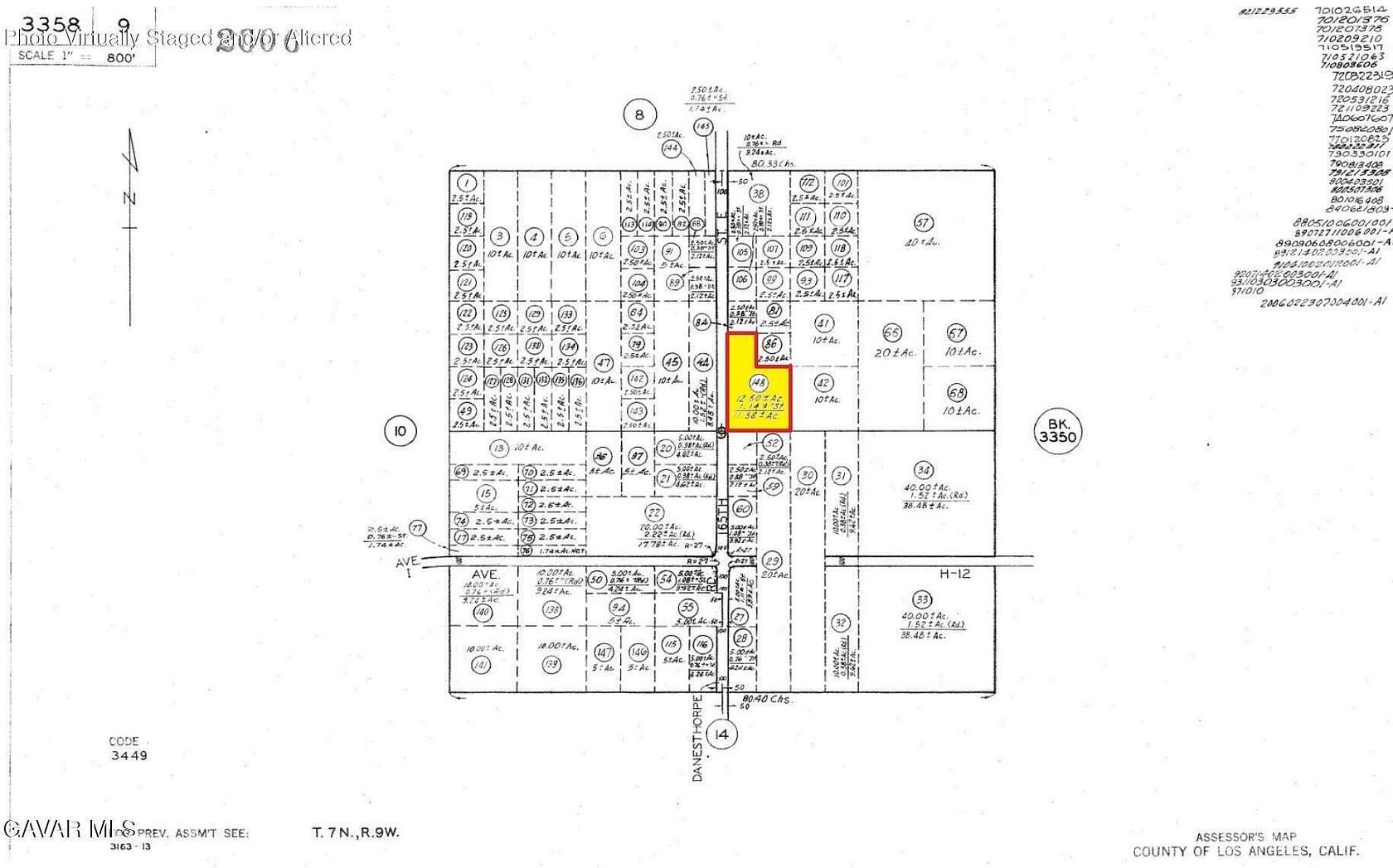 11.5 Acres of Land for Sale in Lancaster, California
