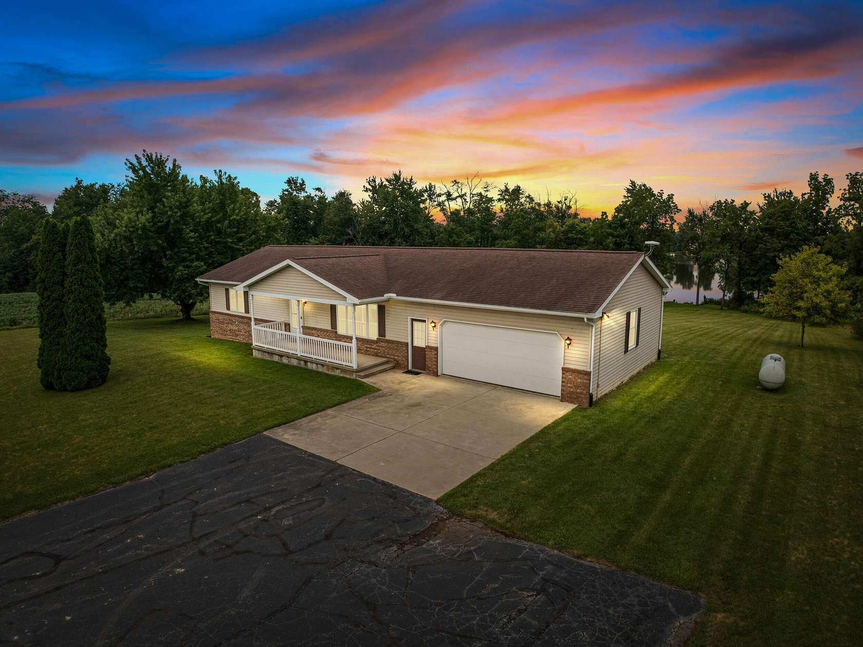 1.85 Acres of Land with Home for Sale in Hudson, Michigan