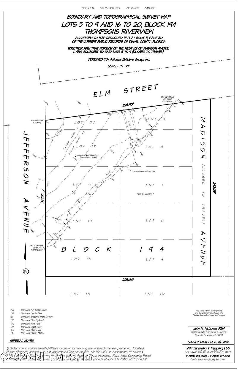 1.19 Acres of Residential Land for Sale in Jacksonville, Florida
