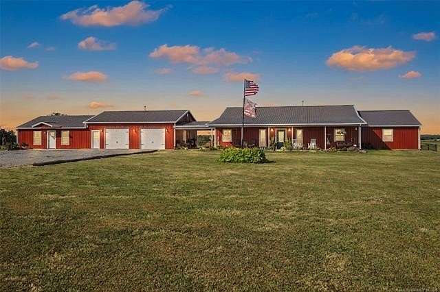 50 Acres of Agricultural Land with Home for Sale in Adair, Oklahoma