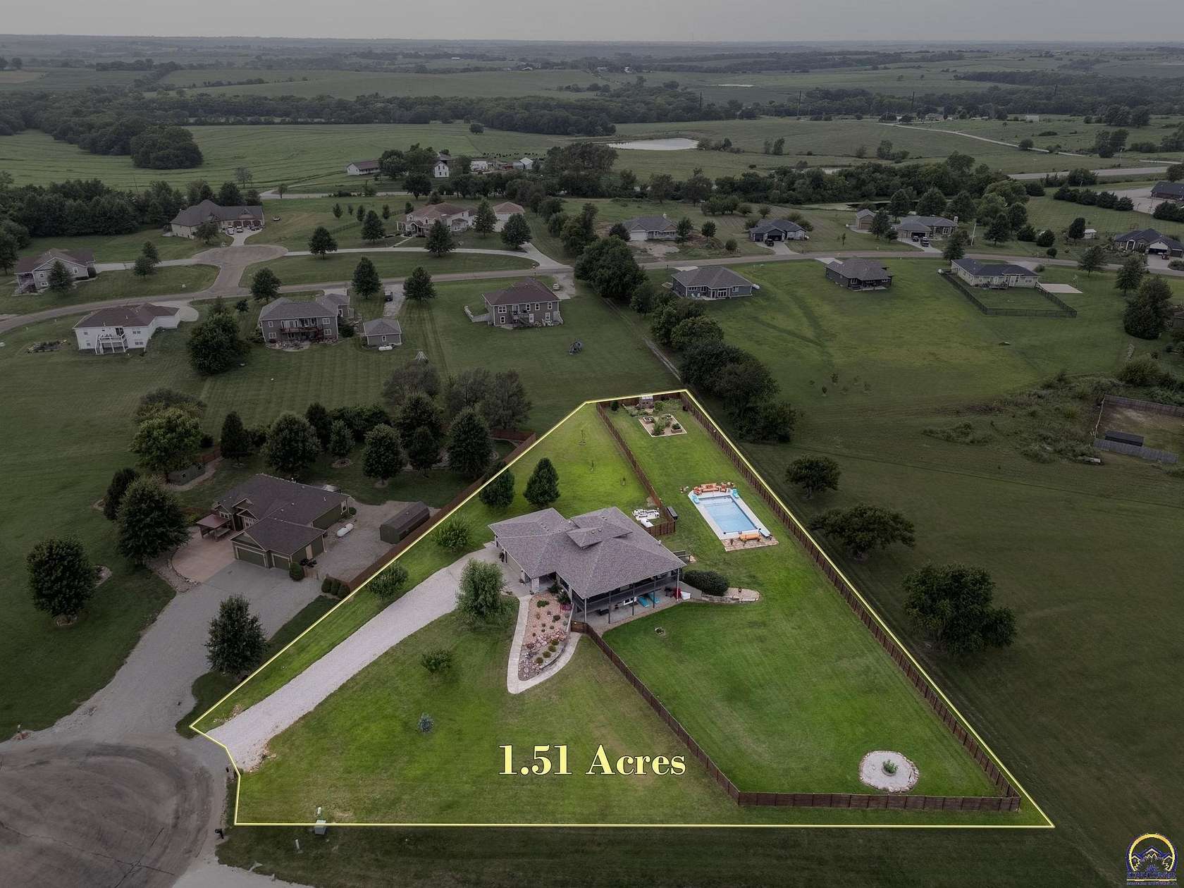 1.5 Acres of Land with Home for Sale in Meriden, Kansas