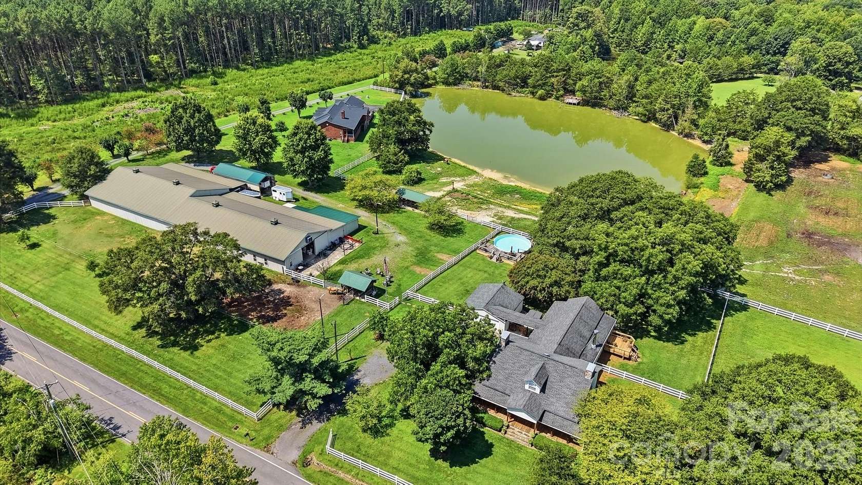 7.6 Acres of Land with Home for Sale in Gastonia, North Carolina