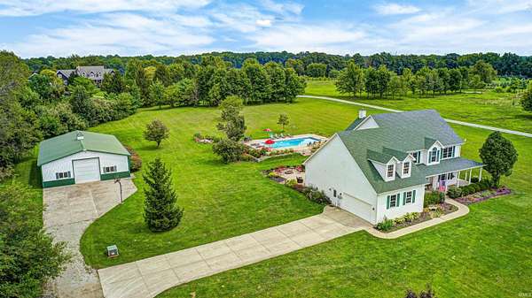 4.8 Acres of Land with Home for Sale in Sheridan, Indiana