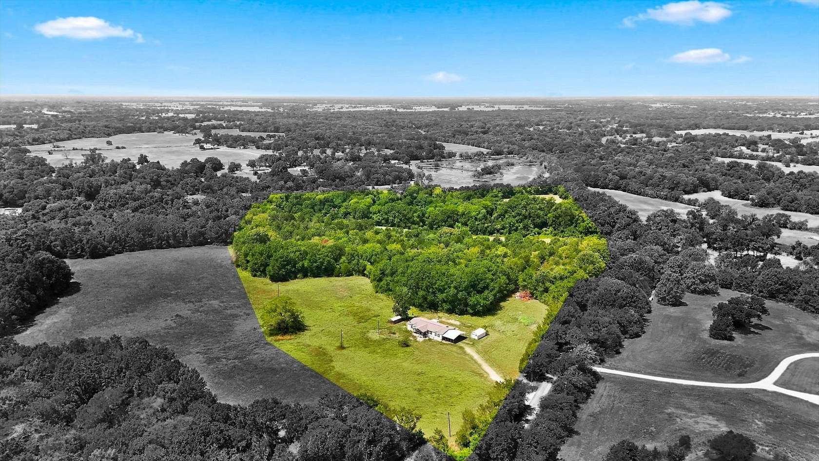 28.6 Acres of Land with Home for Sale in Wills Point, Texas