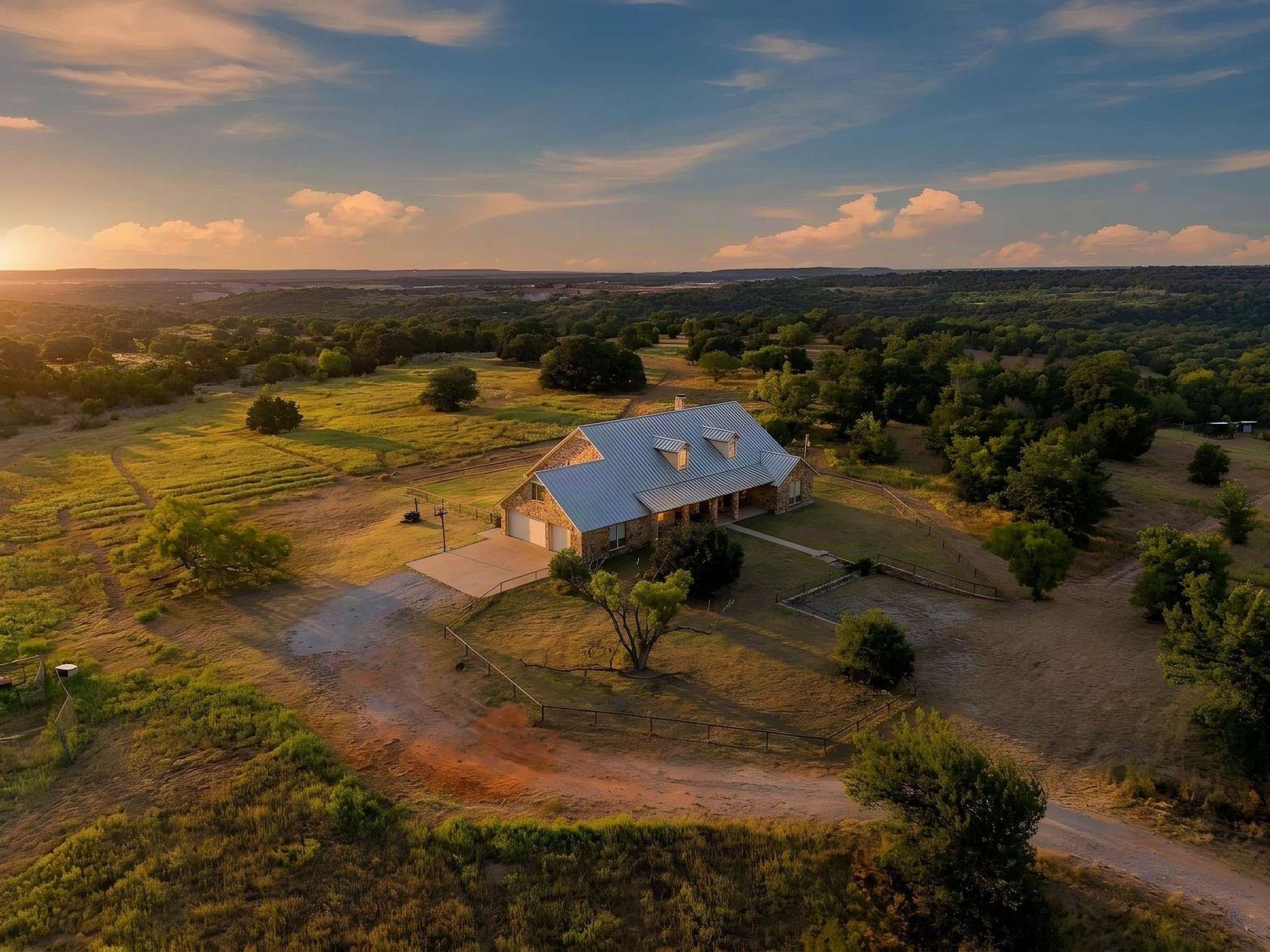 45 Acres of Recreational Land with Home for Sale in Mineral Wells, Texas