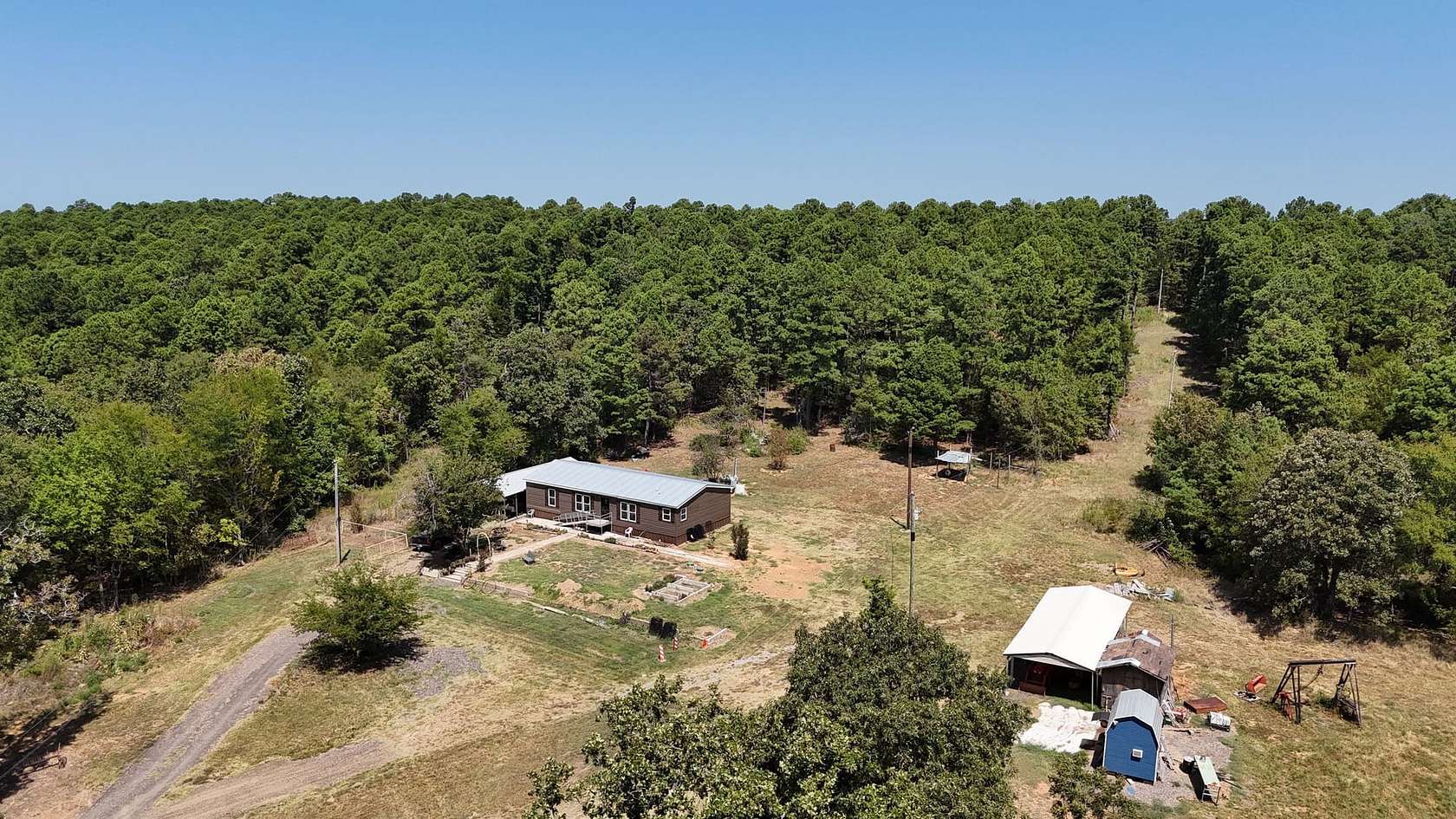 70 Acres of Land with Home for Sale in Waldron, Arkansas