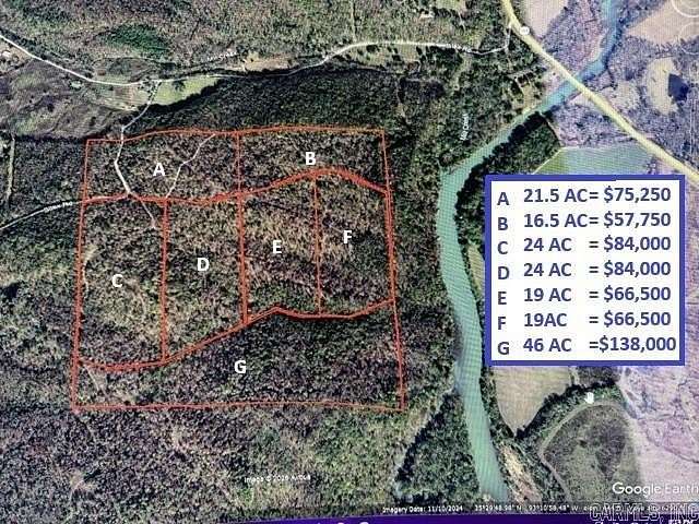 19 Acres of Recreational & Residential Land for Sale in Dover, Arkansas