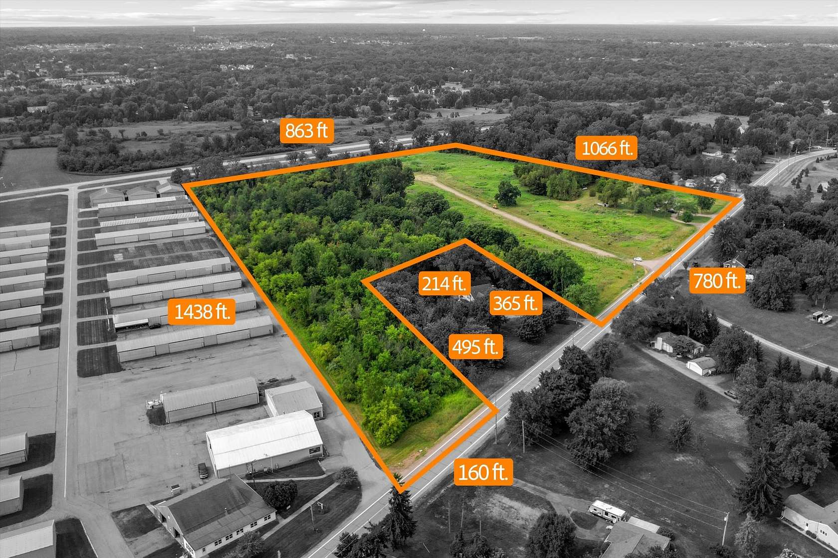 25.5 Acres of Land for Sale in New Hudson, Michigan