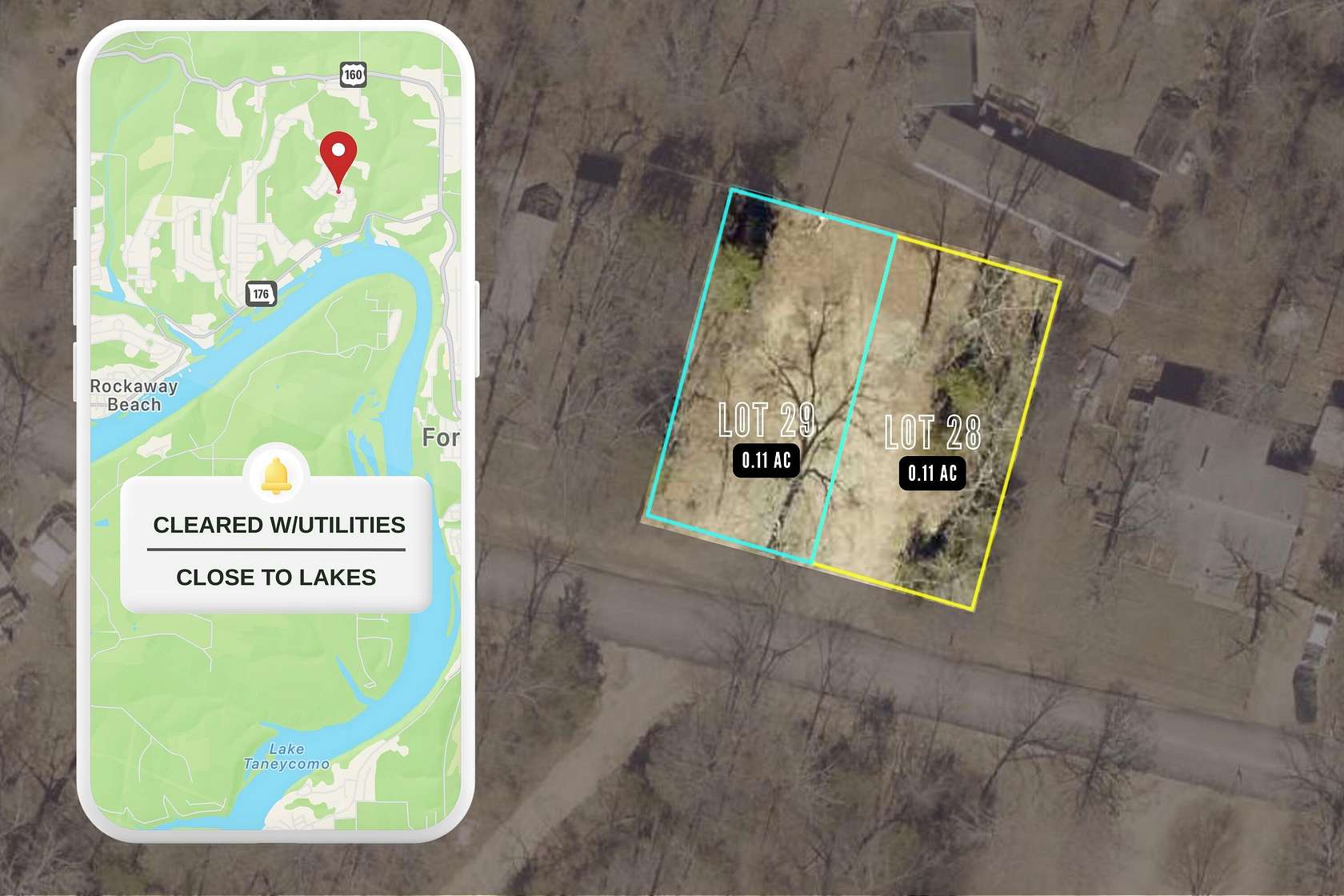 0.22 Acres of Residential Land for Sale in Rockaway Beach, Missouri