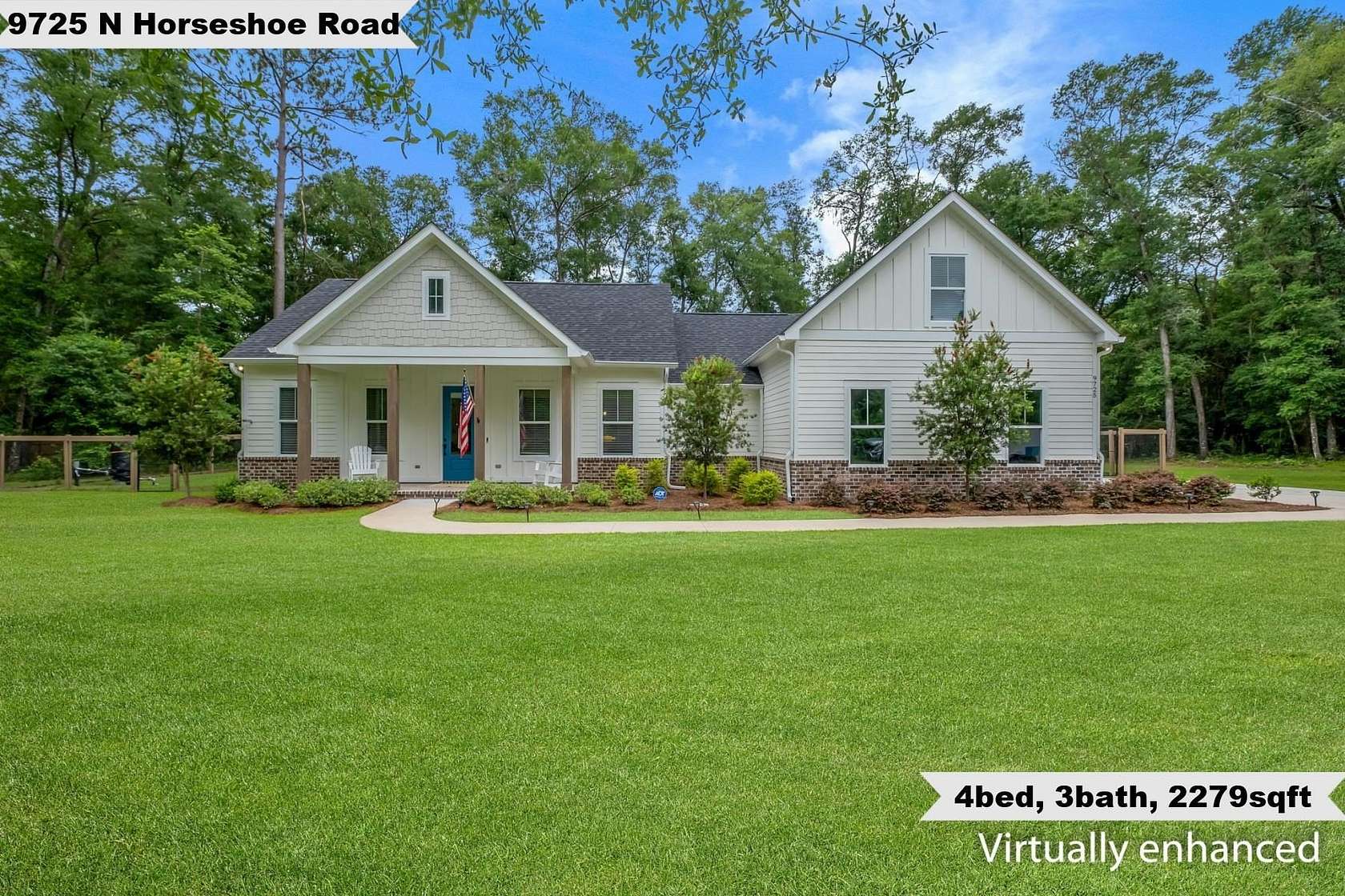 2 Acres of Land with Home for Sale in Tallahassee, Florida