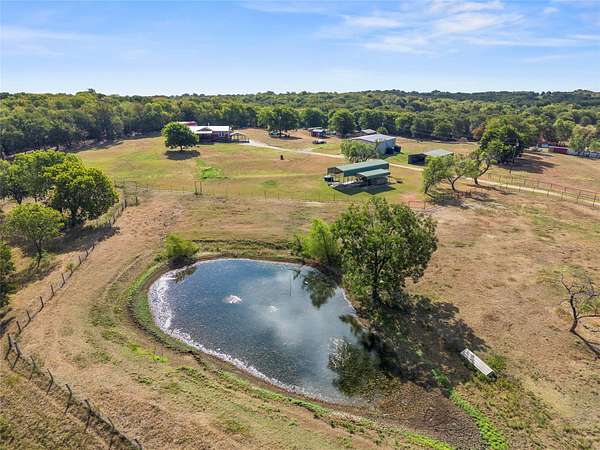 12.9 Acres of Land with Home for Sale in Wortham, Texas