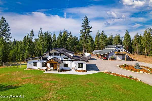 10.8 Acres of Recreational Land with Home for Sale in Spirit Lake, Idaho