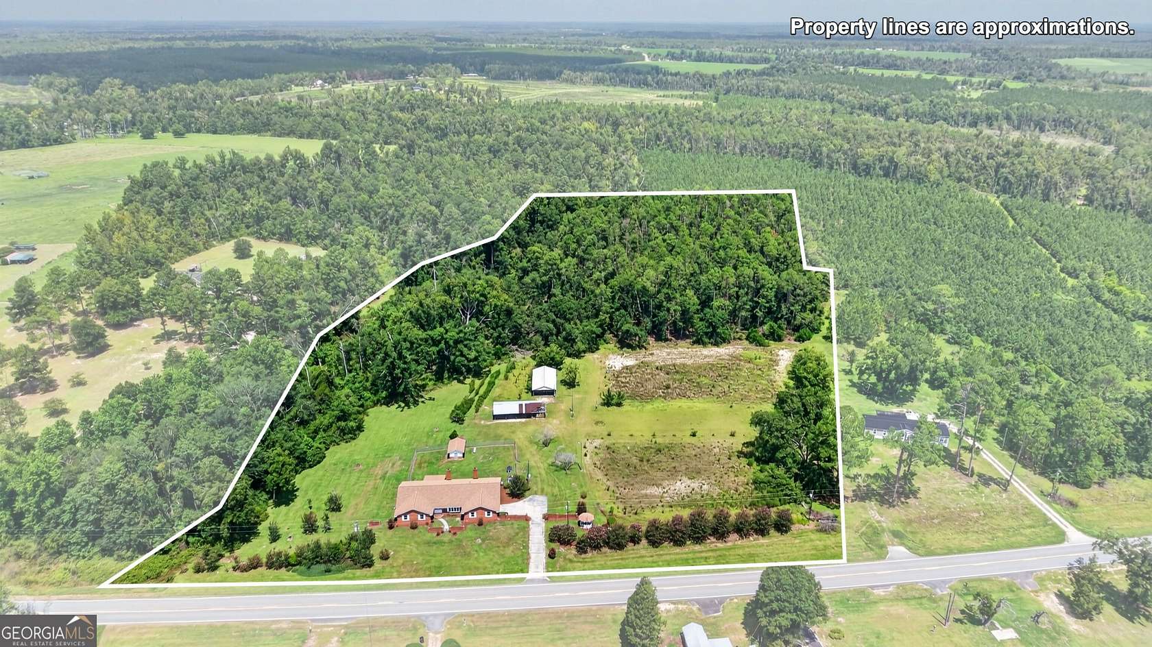 10.8 Acres of Land with Home for Sale in Soperton, Georgia