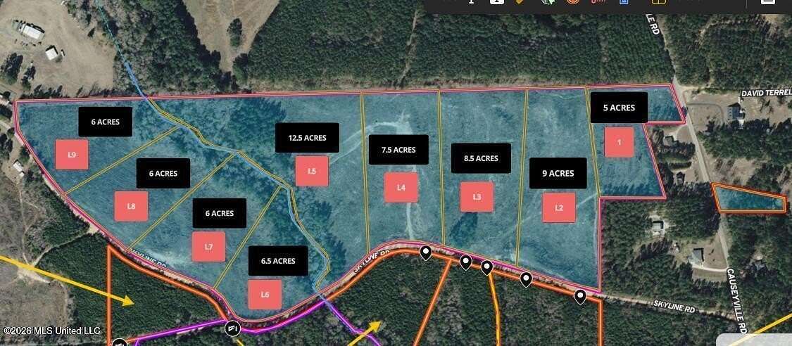7.5 Acres of Land for Sale in Meridian, Mississippi