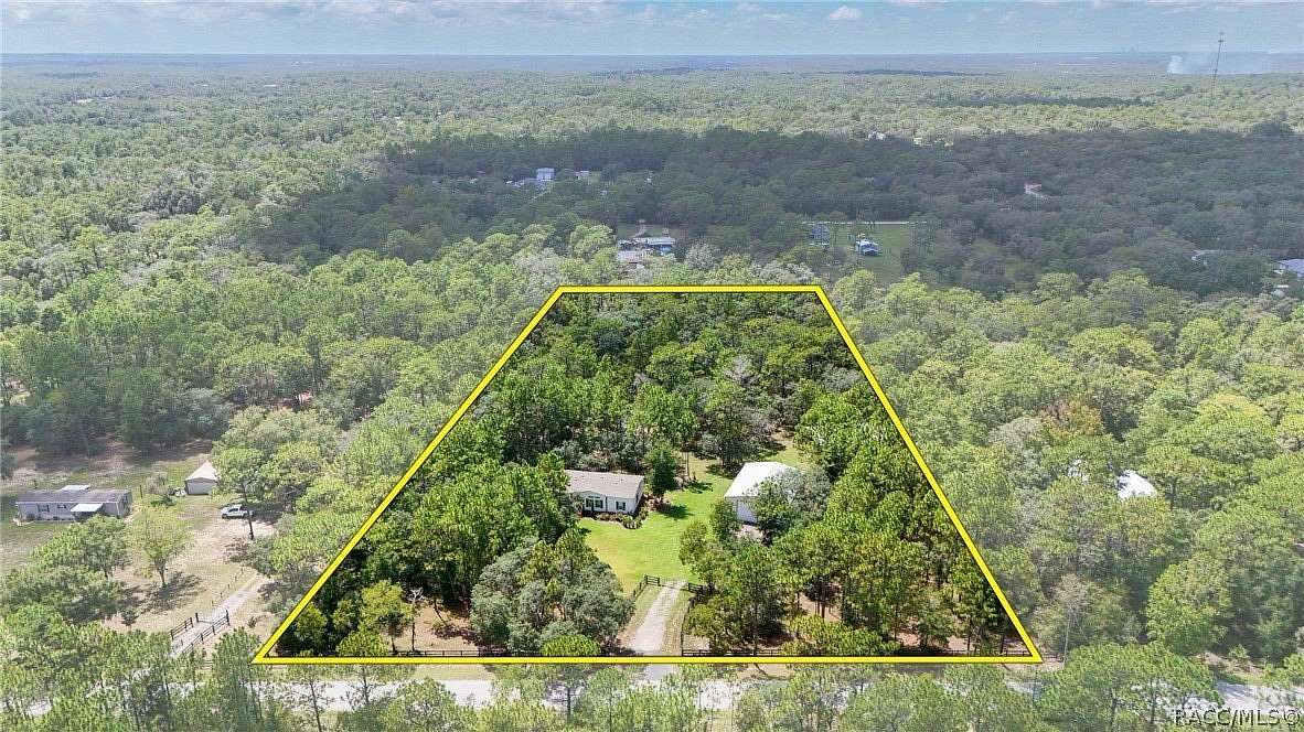 4.89 Acres of Land with Home for Sale in Lecanto, Florida