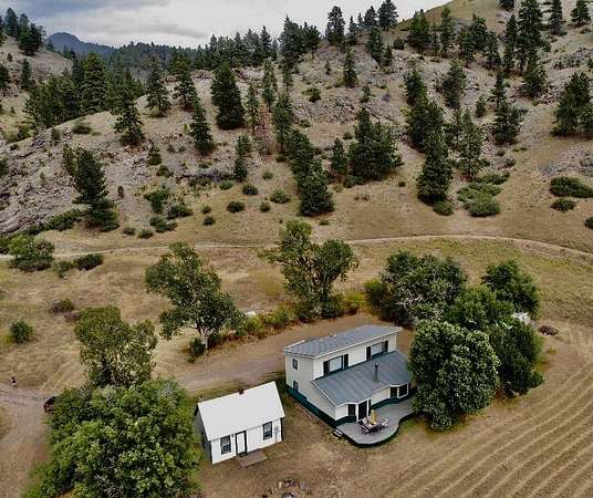 10.7 Acres of Recreational Land with Home for Sale in Cascade, Montana
