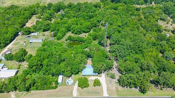 8.66 Acres of Land with Home for Sale in Purdon, Texas