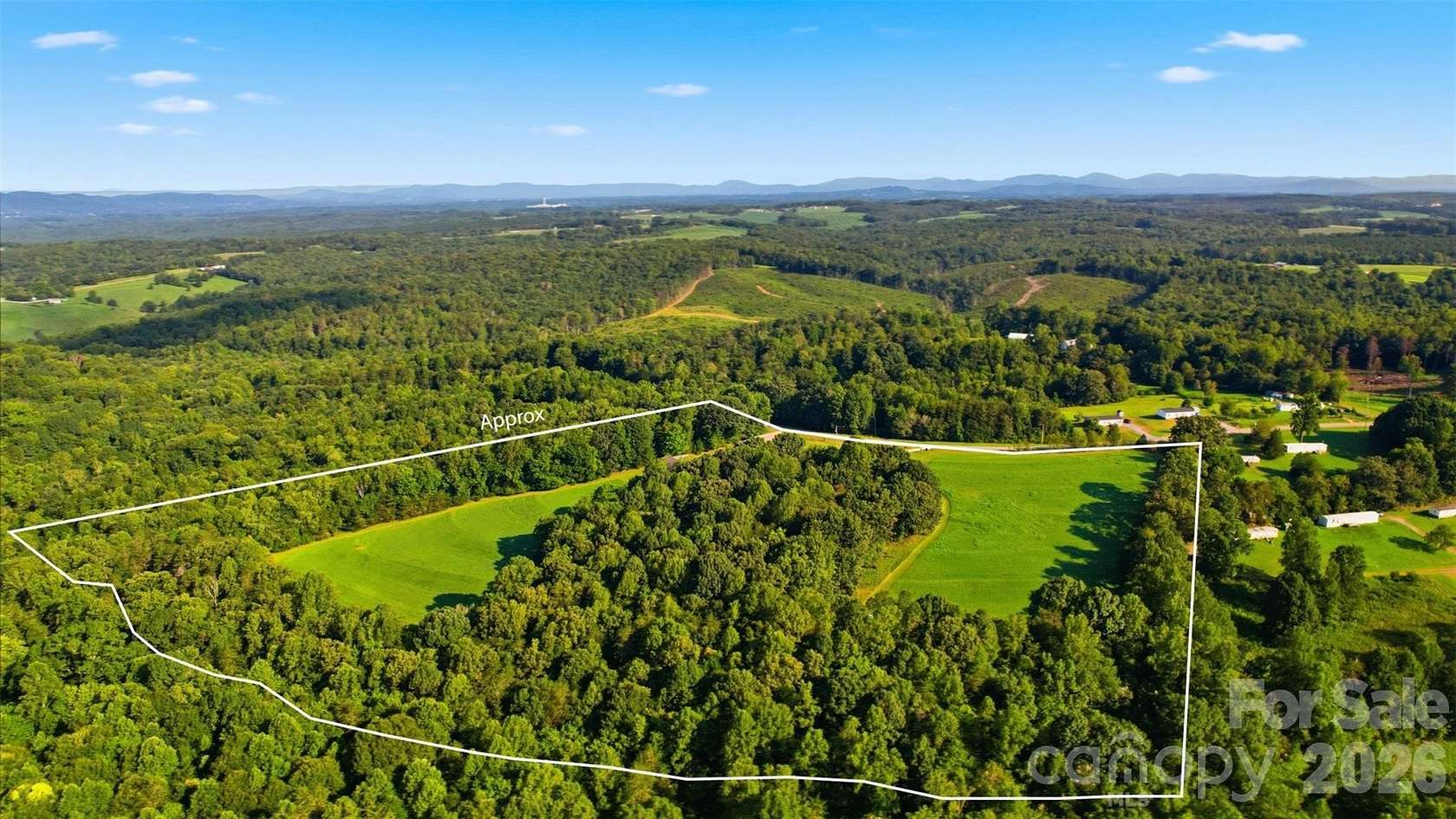 23.2 Acres of Recreational Land with Home for Sale in Taylorsville, North Carolina