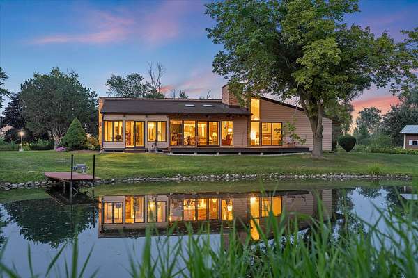 19.6 Acres of Land with Home for Sale in Sheboygan Falls, Wisconsin