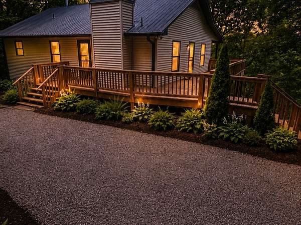 2.2 Acres of Land with Home for Sale in Scaly Mountain, North Carolina
