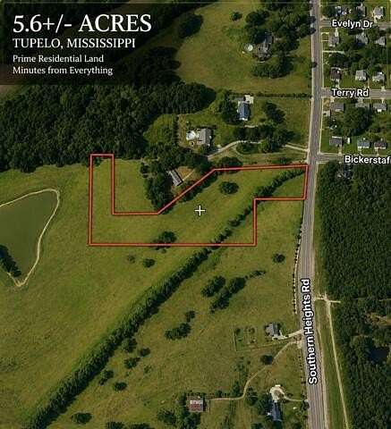 5.6 Acres of Land for Sale in Tupelo, Mississippi