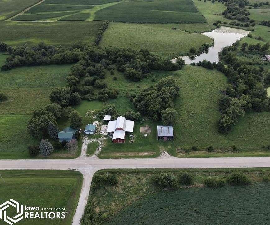 8.5 Acres of Land with Home for Sale in Murray, Iowa
