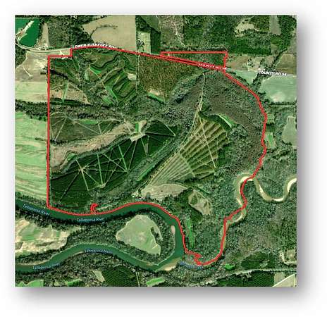 740 Acres of Land for Sale in Tallassee, Alabama