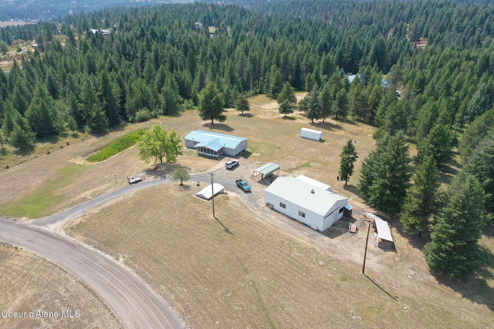 7 Acres of Land with Home for Sale in Santa, Idaho