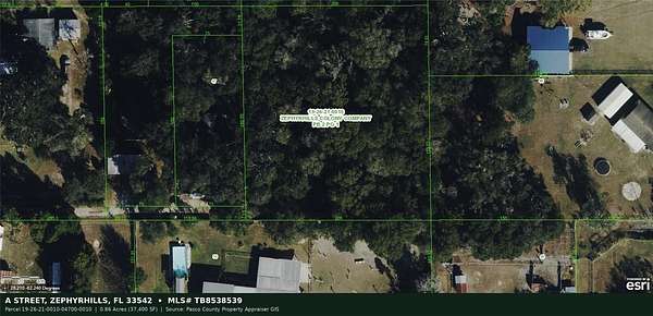 0.86 Acres of Residential Land for Sale in Zephyrhills, Florida