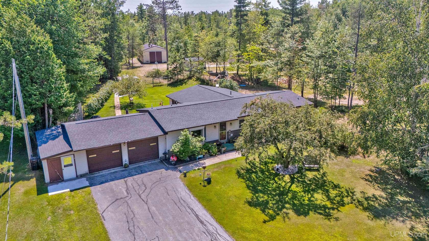 9.42 Acres of Land with Home for Sale in Manistique, Michigan