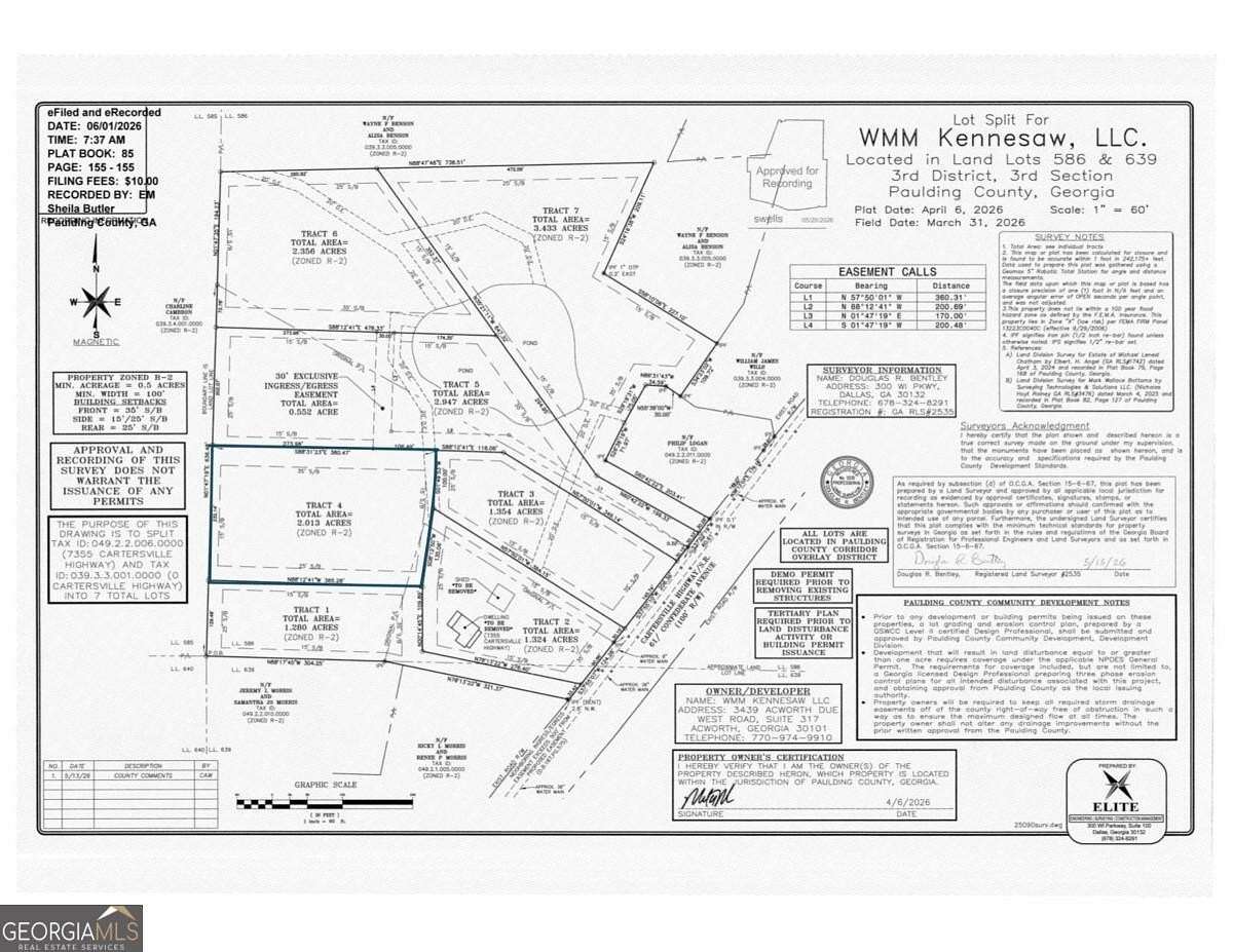 2 Acres of Residential Land for Sale in Dallas, Georgia