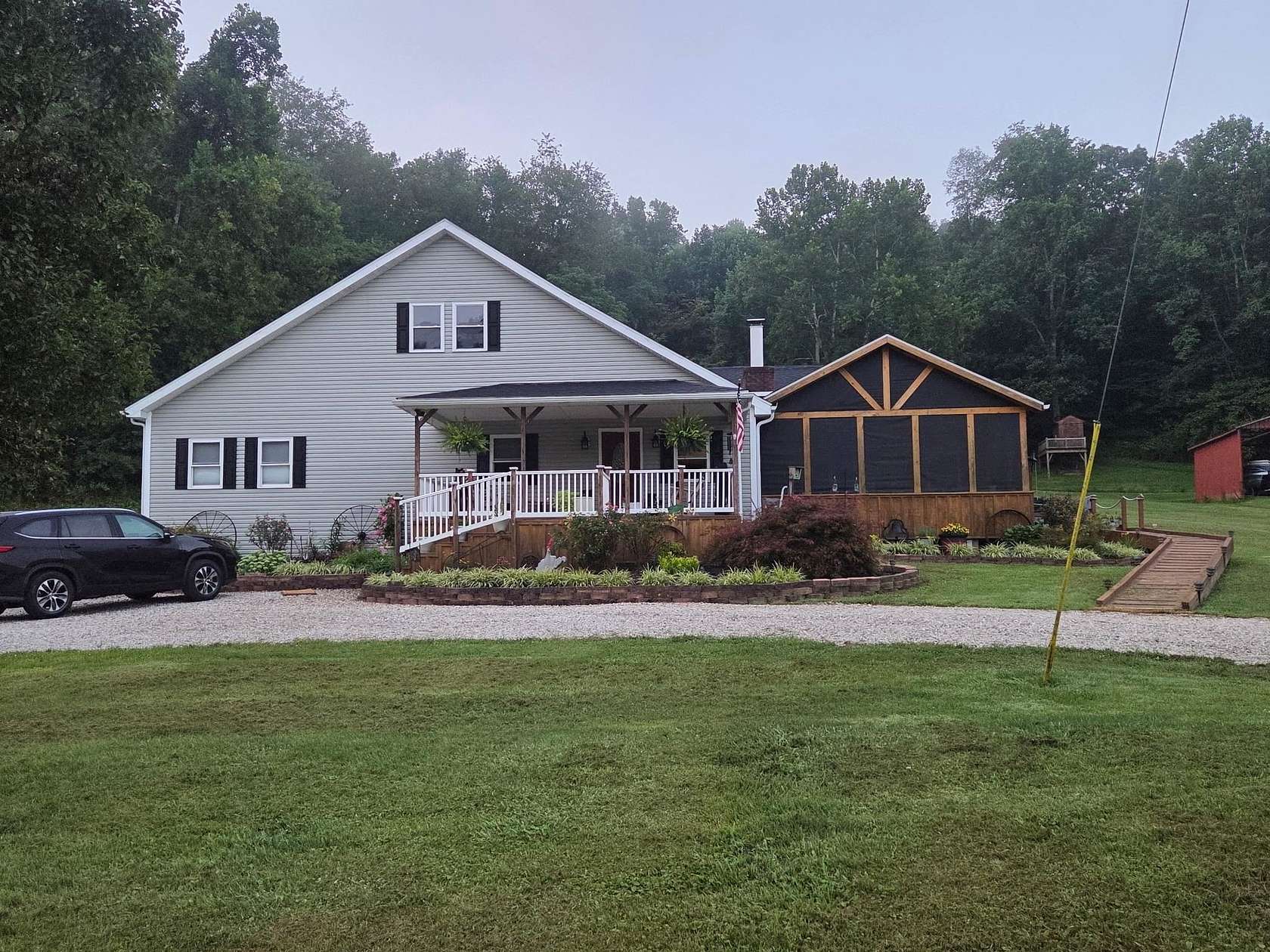 11 Acres of Recreational Land with Home for Sale in Barboursville, West Virginia