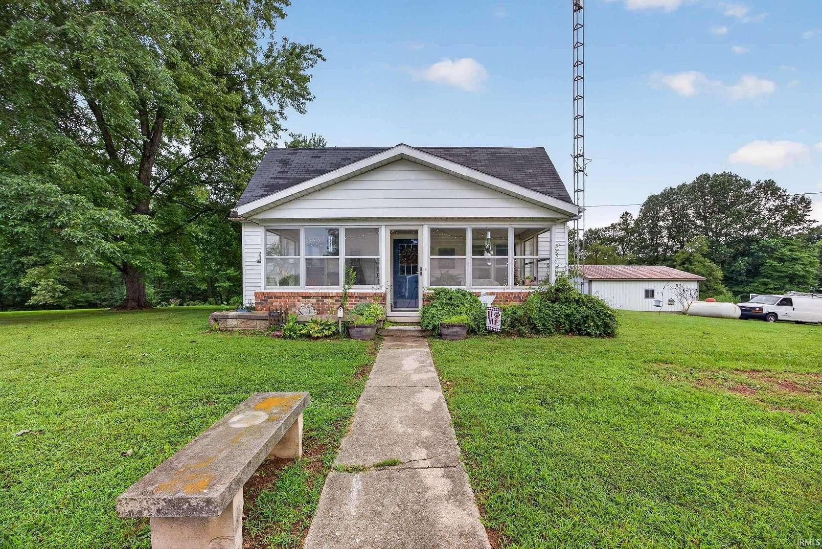 5 Acres of Land with Home for Sale in Mitchell, Indiana