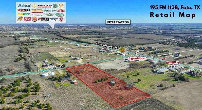 3 Acres of Commercial Land for Sale in Fate, Texas