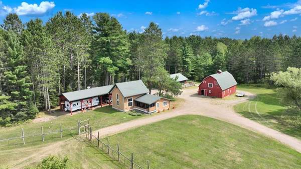 38.5 Acres of Land with Home for Sale in Conover, Wisconsin