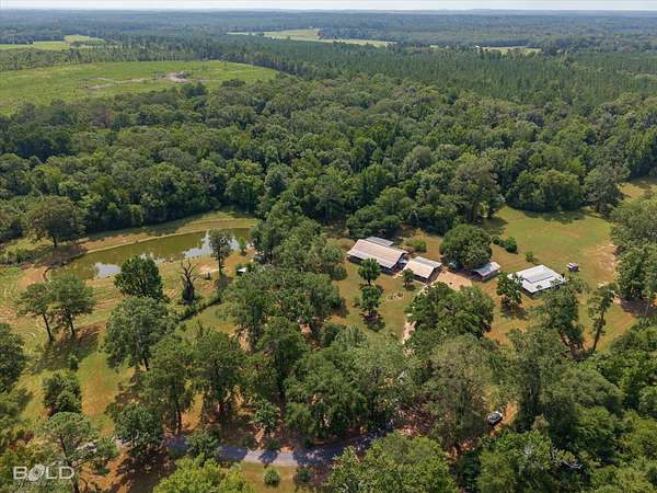 102 Acres of Recreational Land with Home for Sale in Mansfield, Louisiana
