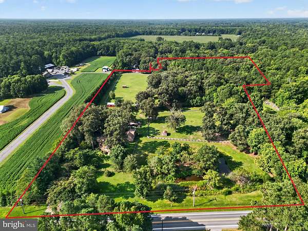 11.9 Acres of Land with Home for Sale in Salisbury, Maryland