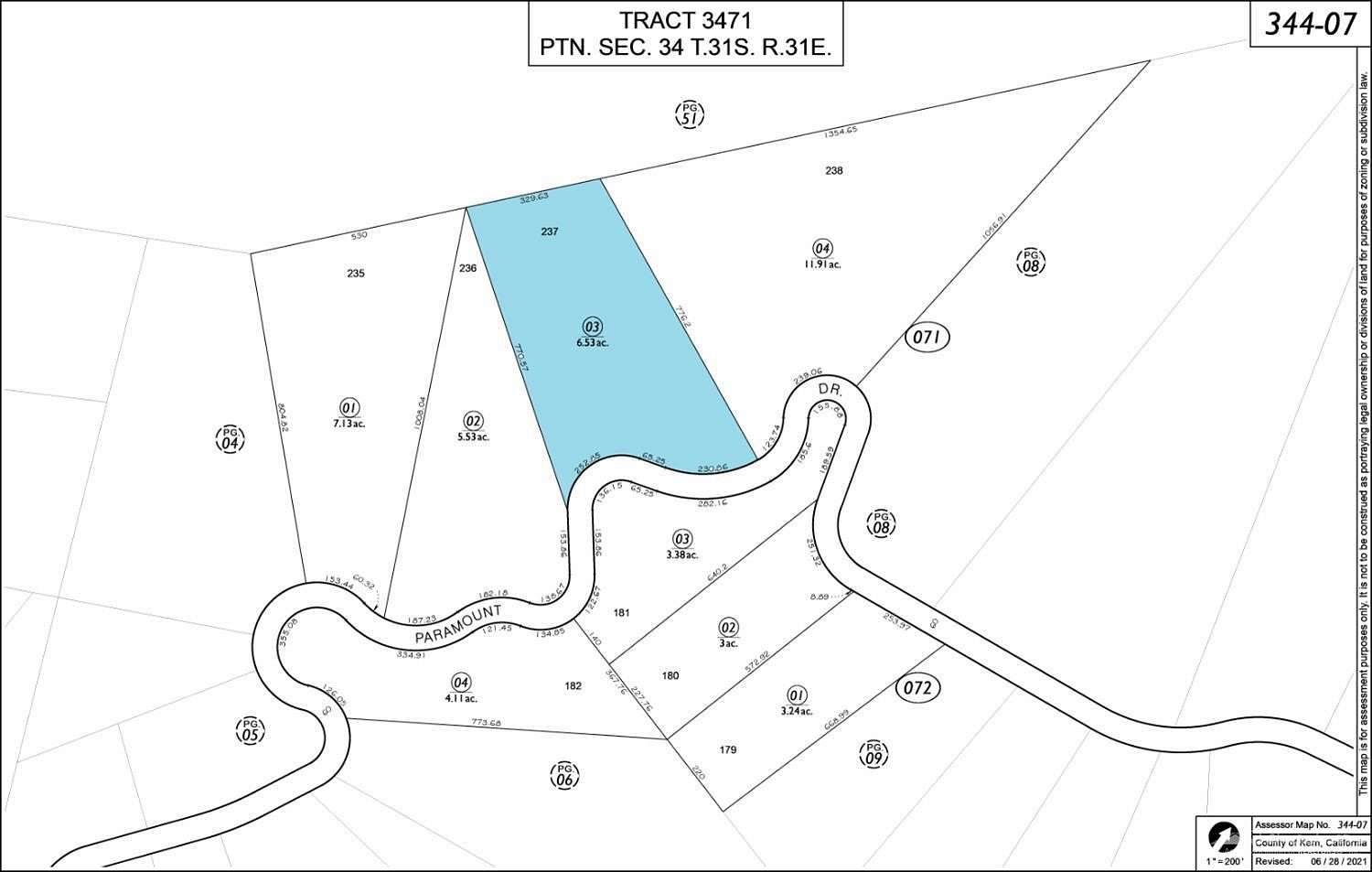 6 Acres of Land for Sale in Tehachapi, California