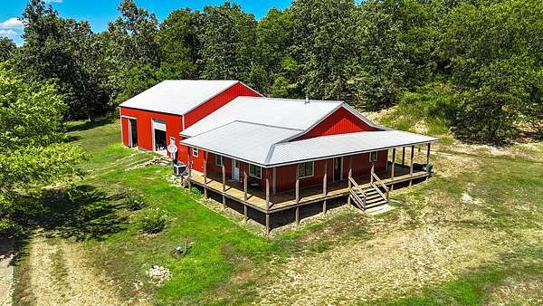 20 Acres of Land with Home for Sale in Brixey, Missouri