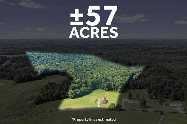 57 Acres of Recreational Land with Home for Sale in Hawesville, Kentucky