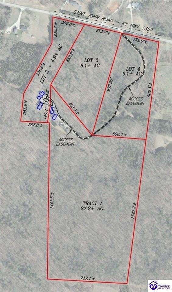 8.1 Acres of Land for Sale in Cecilia, Kentucky