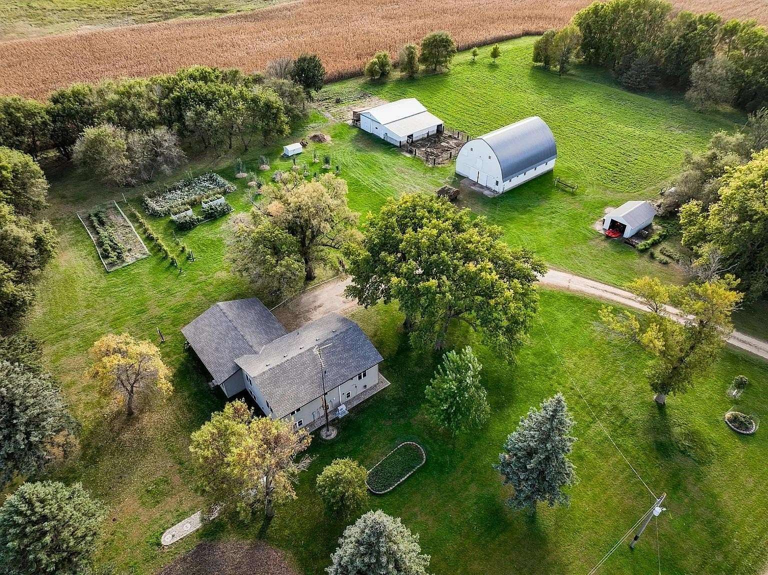 5 Acres of Land with Home for Sale in Milan, Minnesota