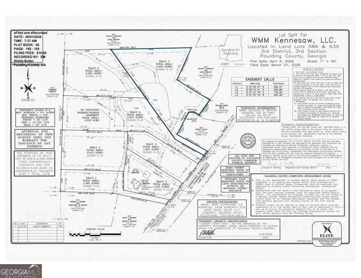 3.43 Acres of Residential Land for Sale in Dallas, Georgia