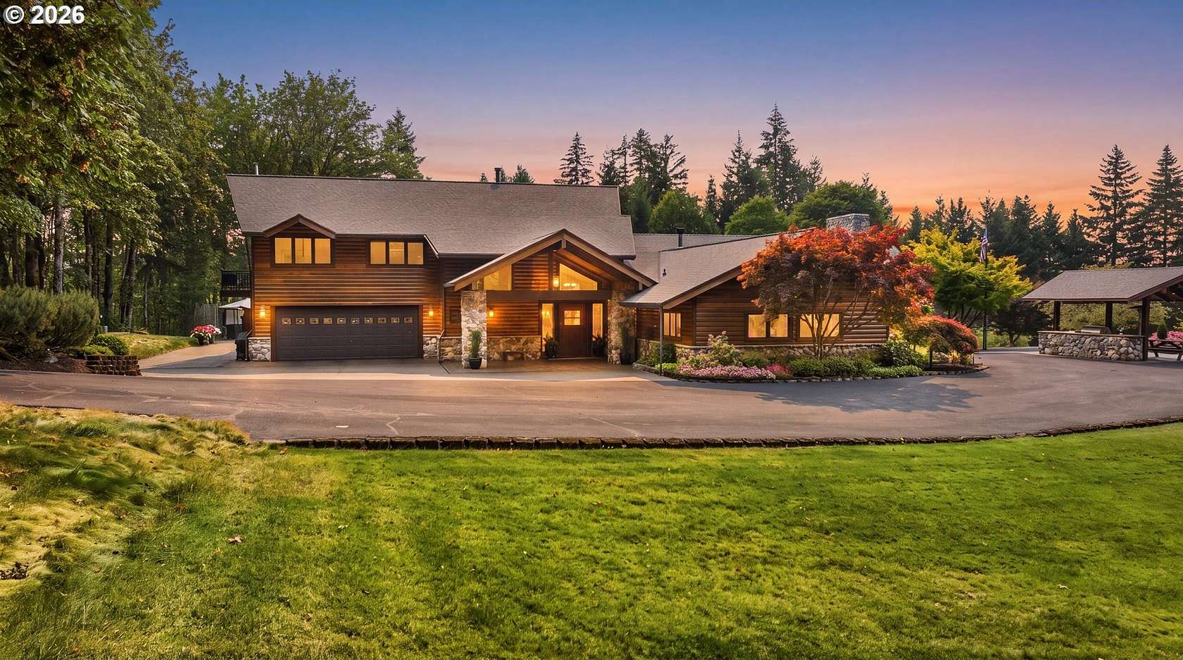 54 Acres of Recreational Land with Home for Sale in Corbett, Oregon