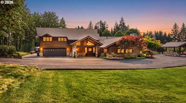 54 Acres of Recreational Land with Home for Sale in Corbett, Oregon