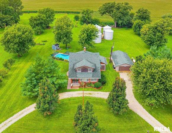 7.34 Acres of Land with Home for Sale in Gilson, Illinois