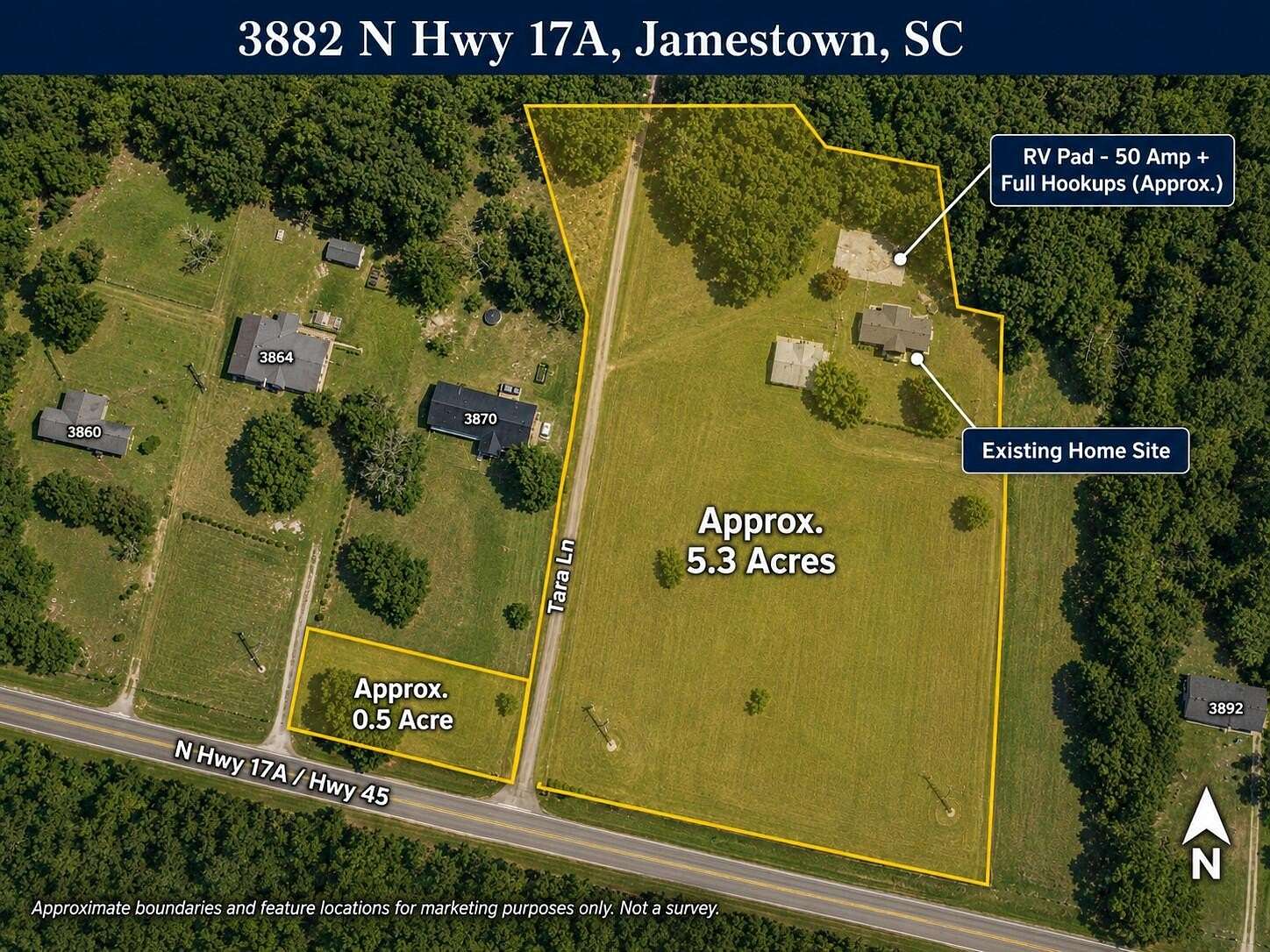 5.66 Acres of Residential Land for Sale in Jamestown, South Carolina