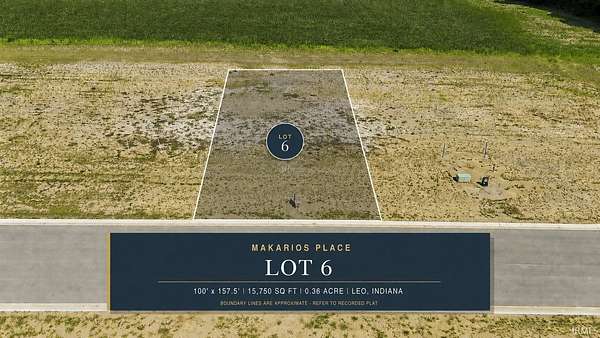 0.36 Acres of Residential Land for Sale in Leo, Indiana