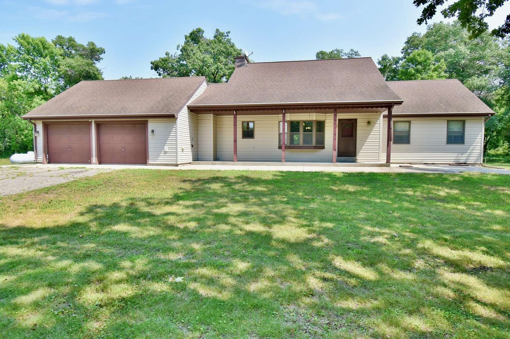12.6 Acres of Recreational Land with Home for Sale in Rice, Minnesota